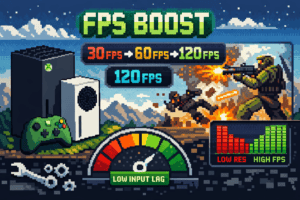 Mehr Frames auf der Konsole: So aktivierst du den FPS Boost für ausgewählte Xbox-Spiele.